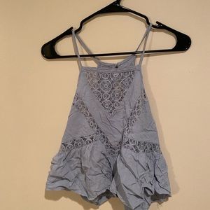 Forever 21 blue and lace top size medium.